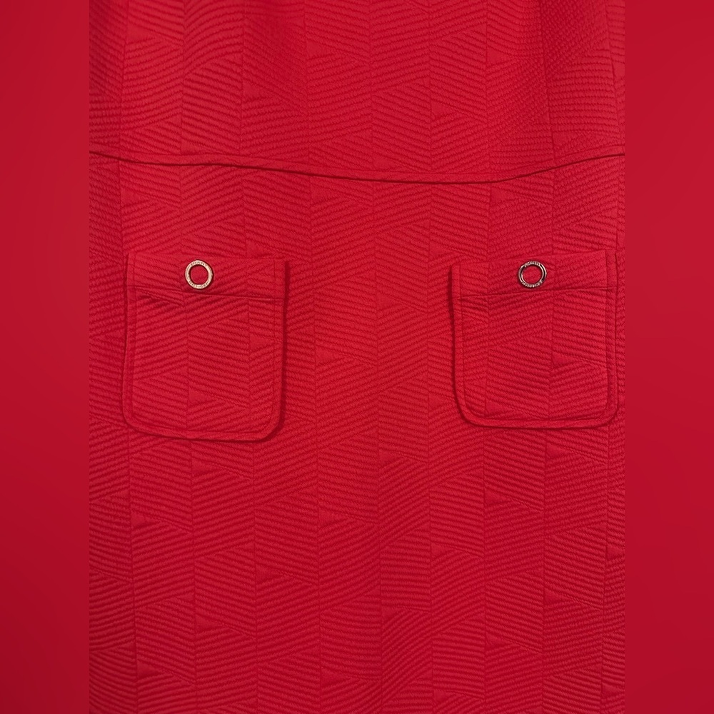 Tommy Hilfiger Red Sleeveless Dress with Pockets - Picture 4 of 4